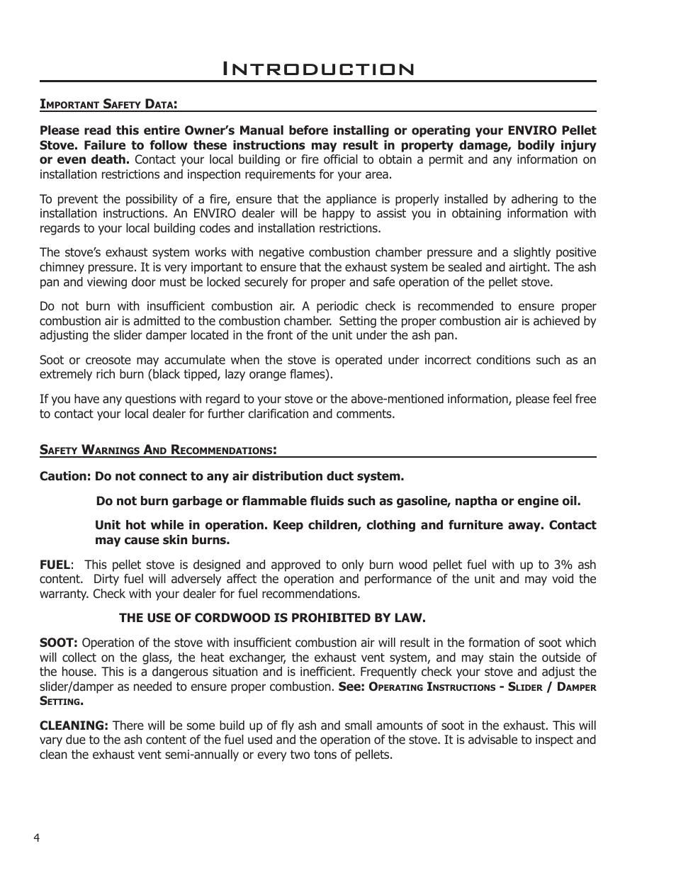Introduction | Enviro C-11114 User Manual | Page 4 / 13