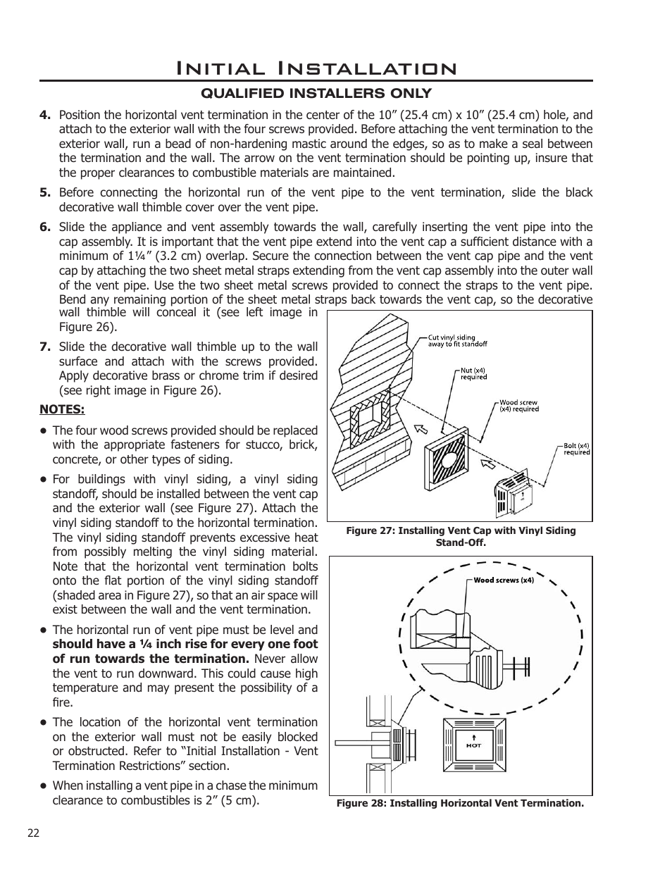 Initial installation | Enviro EG28-120 User Manual | Page 22 / 39