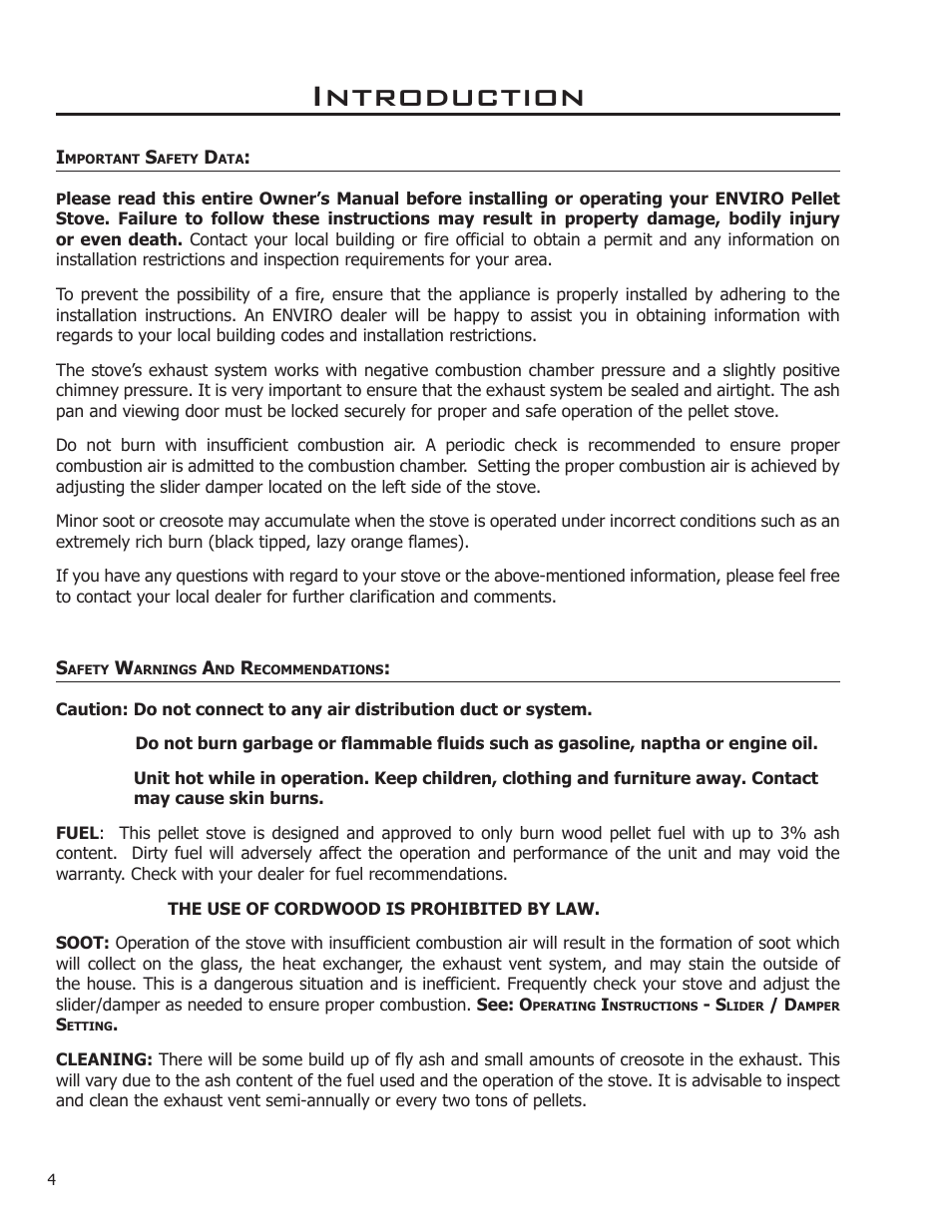 Introduction | Enviro C-11112 User Manual | Page 4 / 14