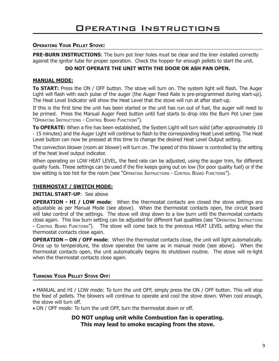 Operating instructions | Enviro C-11112 User Manual | Page 9 / 14