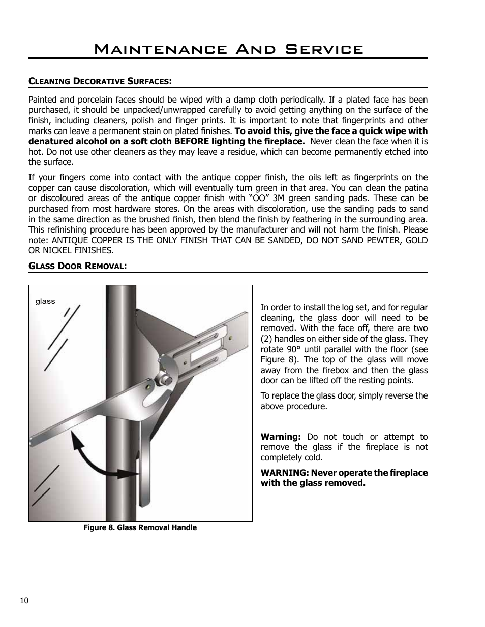 Maintenance and service | Enviro DV42DX User Manual | Page 10 / 42