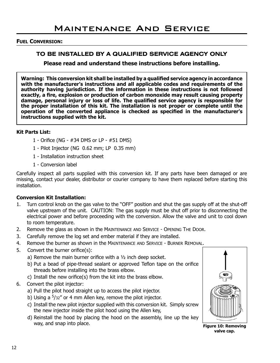 Maintenance and service | Enviro DV42DX User Manual | Page 12 / 42