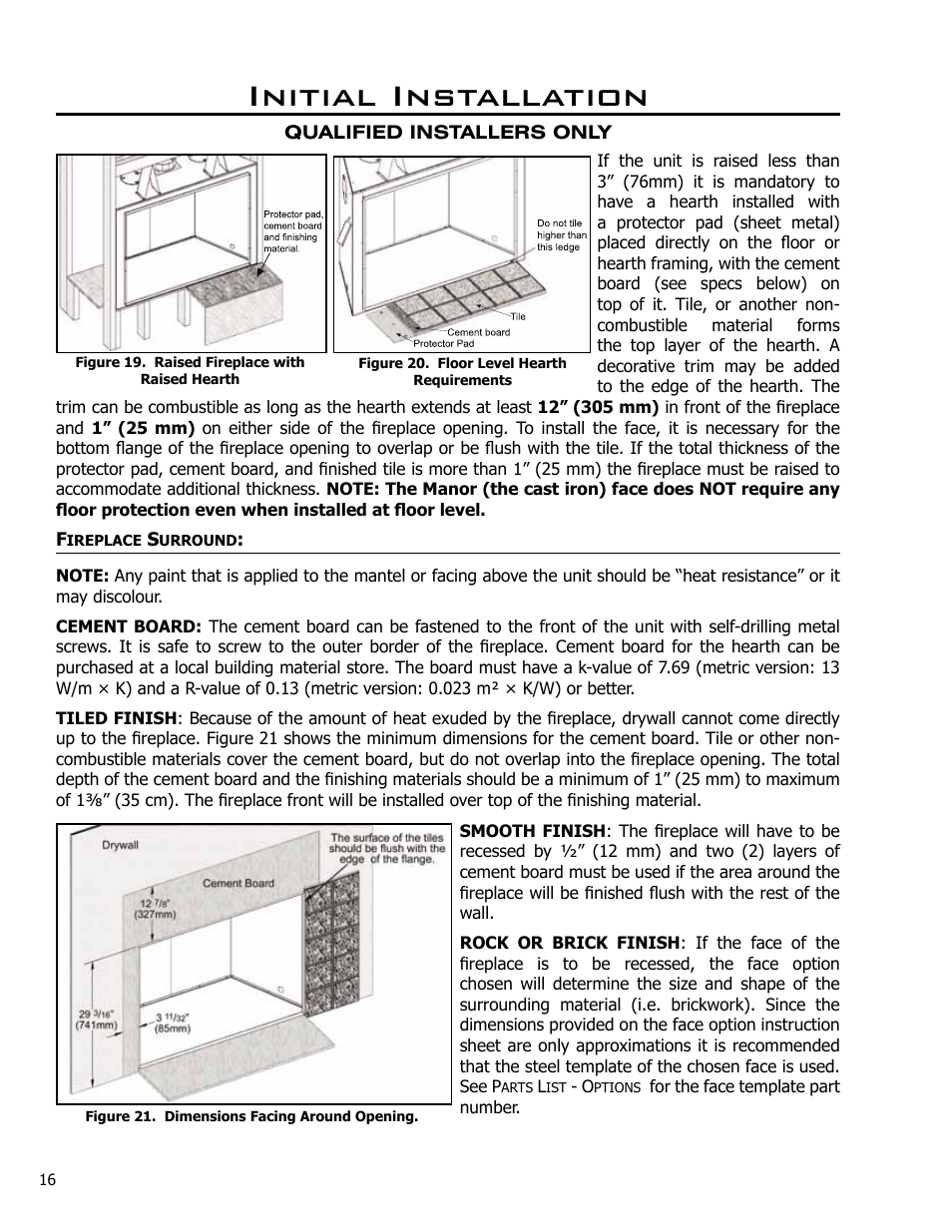 Initial installation | Enviro DV42DX User Manual | Page 16 / 42