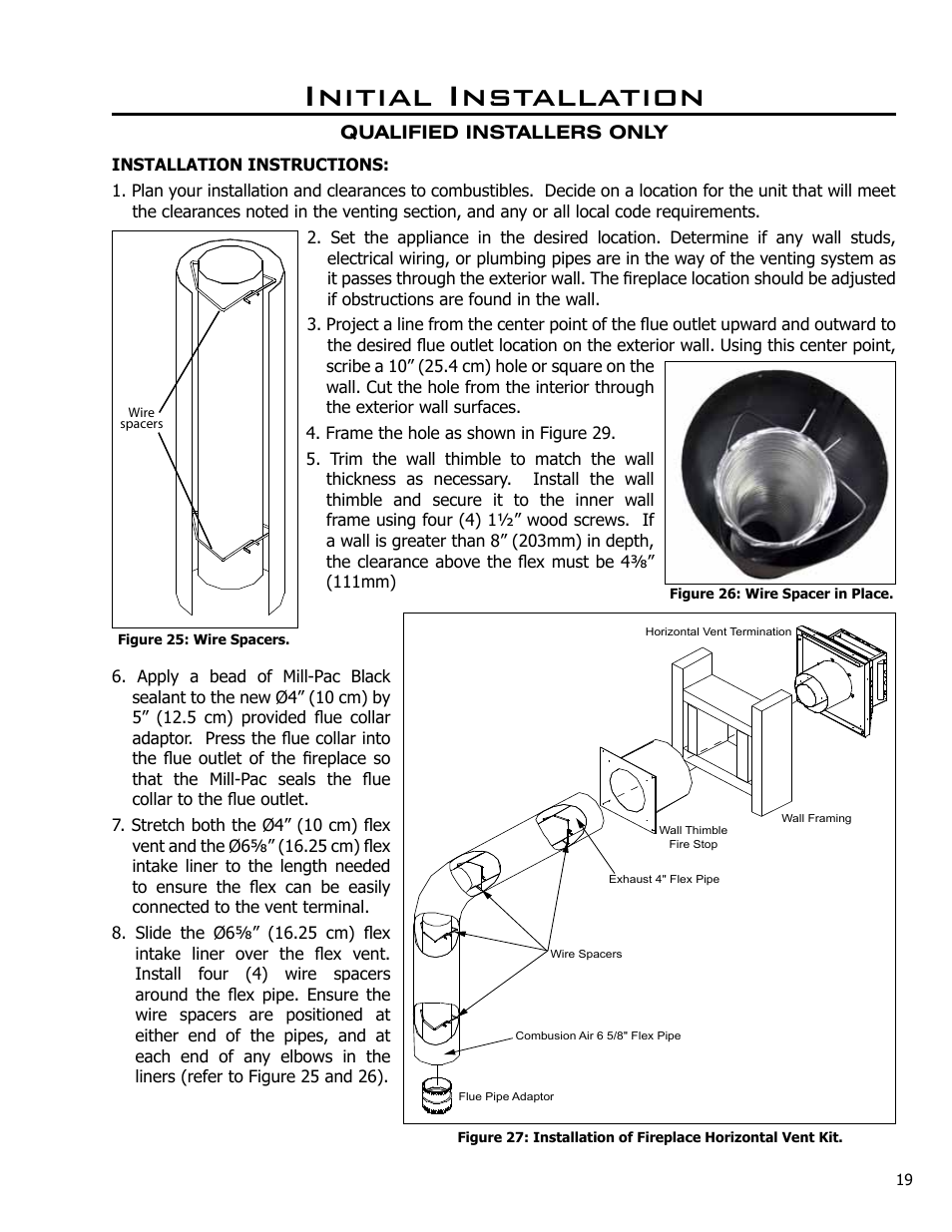 Initial installation | Enviro DV42DX User Manual | Page 19 / 42
