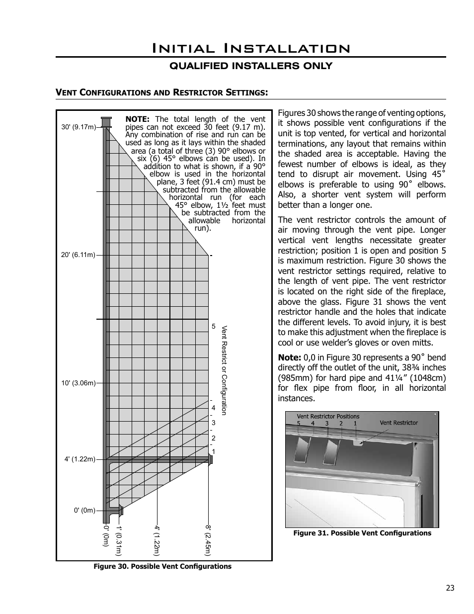 Initial installation | Enviro DV42DX User Manual | Page 23 / 42