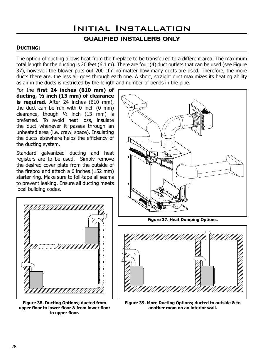 Initial installation | Enviro DV42DX User Manual | Page 28 / 42