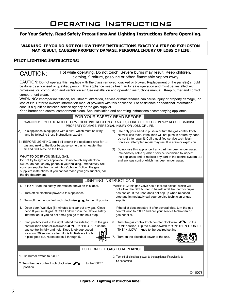 Operating instructions, Caution | Enviro DV42DX User Manual | Page 6 / 42
