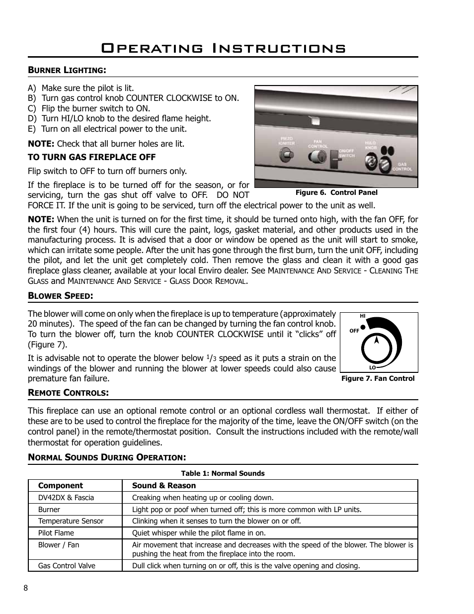 Operating instructions | Enviro DV42DX User Manual | Page 8 / 42