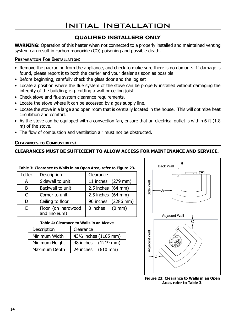 Initial installation | Enviro Cara User Manual | Page 14 / 46