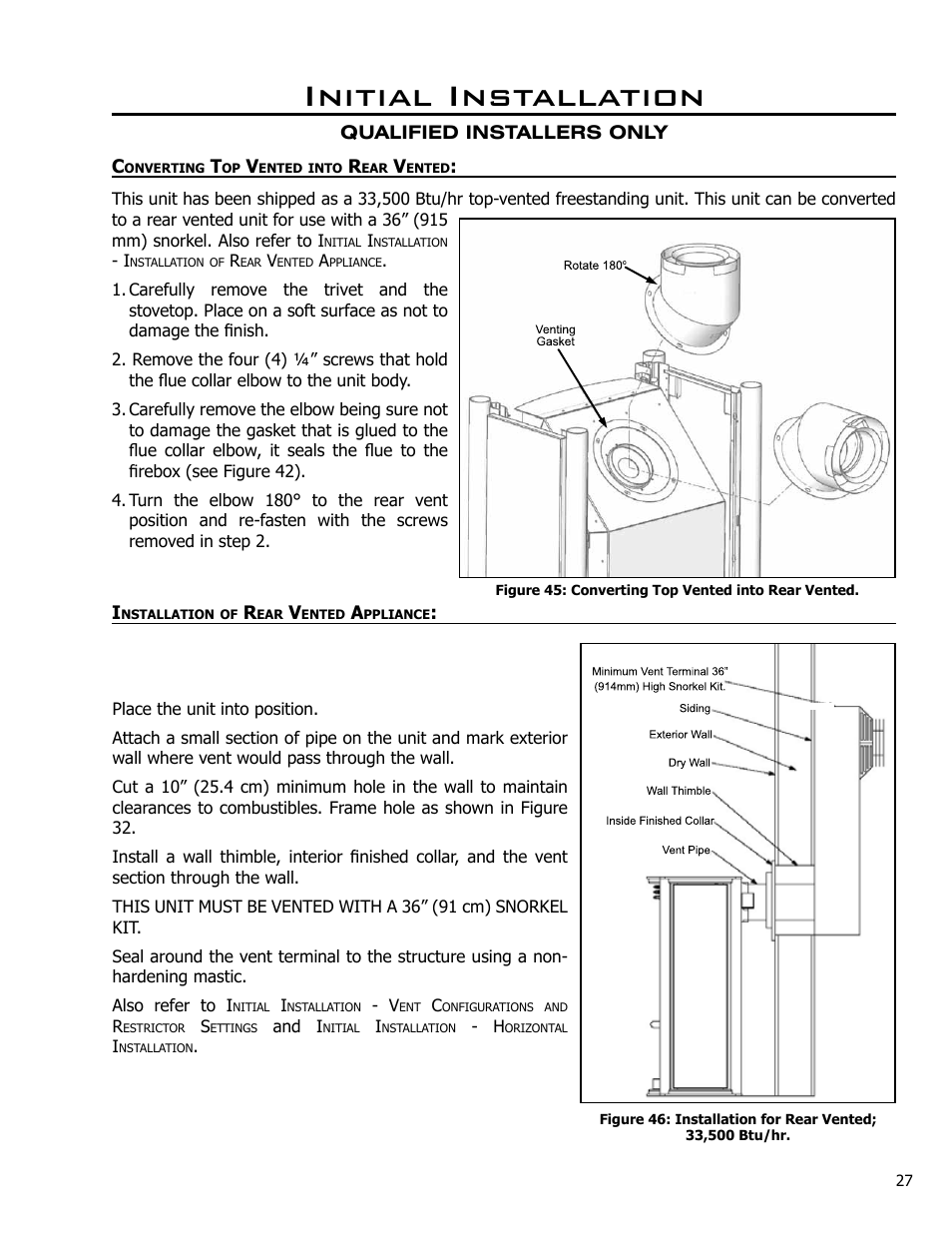 Initial installation | Enviro Cara User Manual | Page 27 / 46