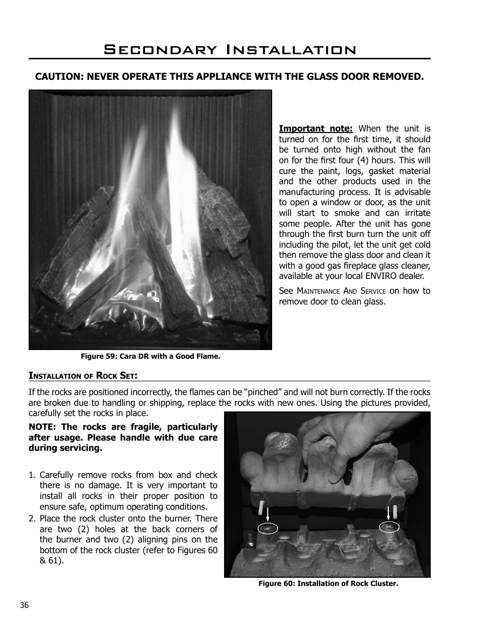 Secondary installation | Enviro Cara User Manual | Page 36 / 46