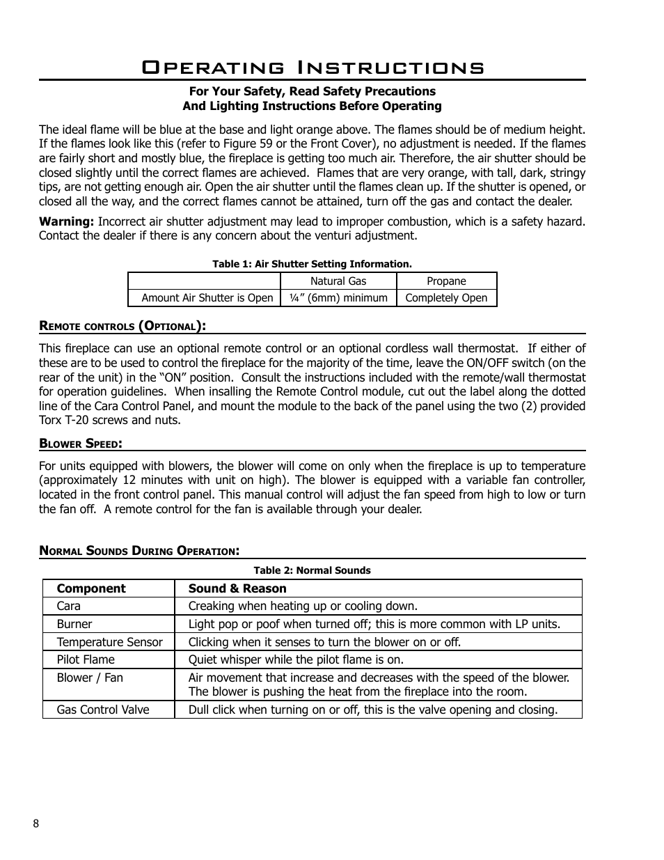 Operating instructions | Enviro Cara User Manual | Page 8 / 46