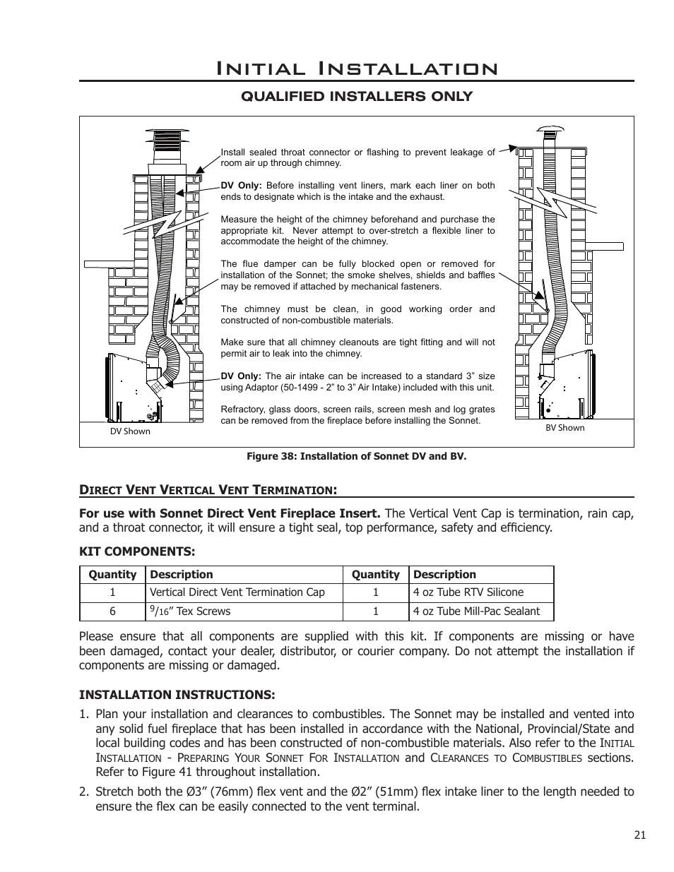 Initial installation | Enviro C-11089 User Manual | Page 21 / 44