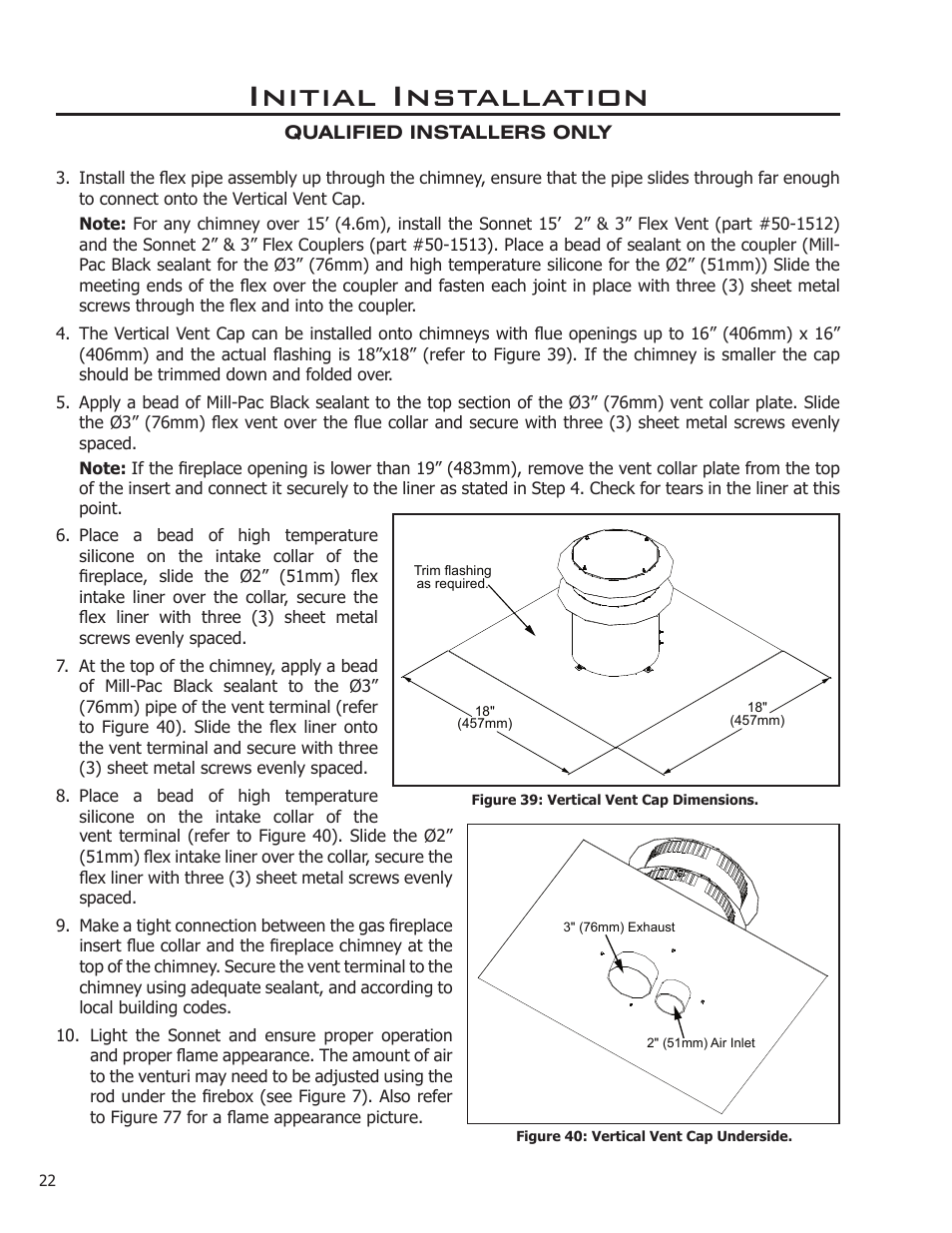 Initial installation | Enviro C-11089 User Manual | Page 22 / 44