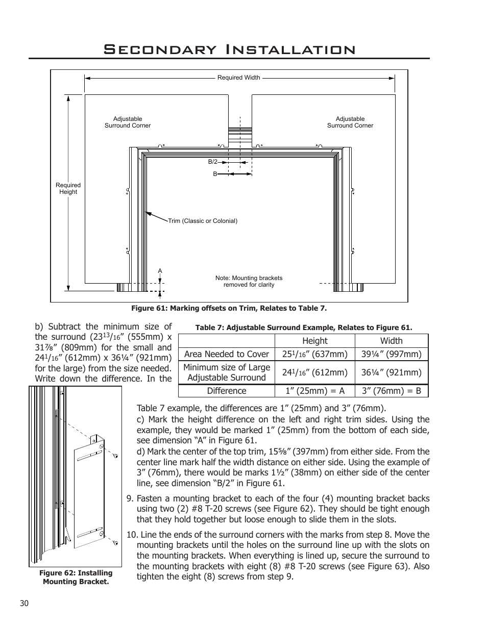 Secondary installation | Enviro C-11089 User Manual | Page 30 / 44
