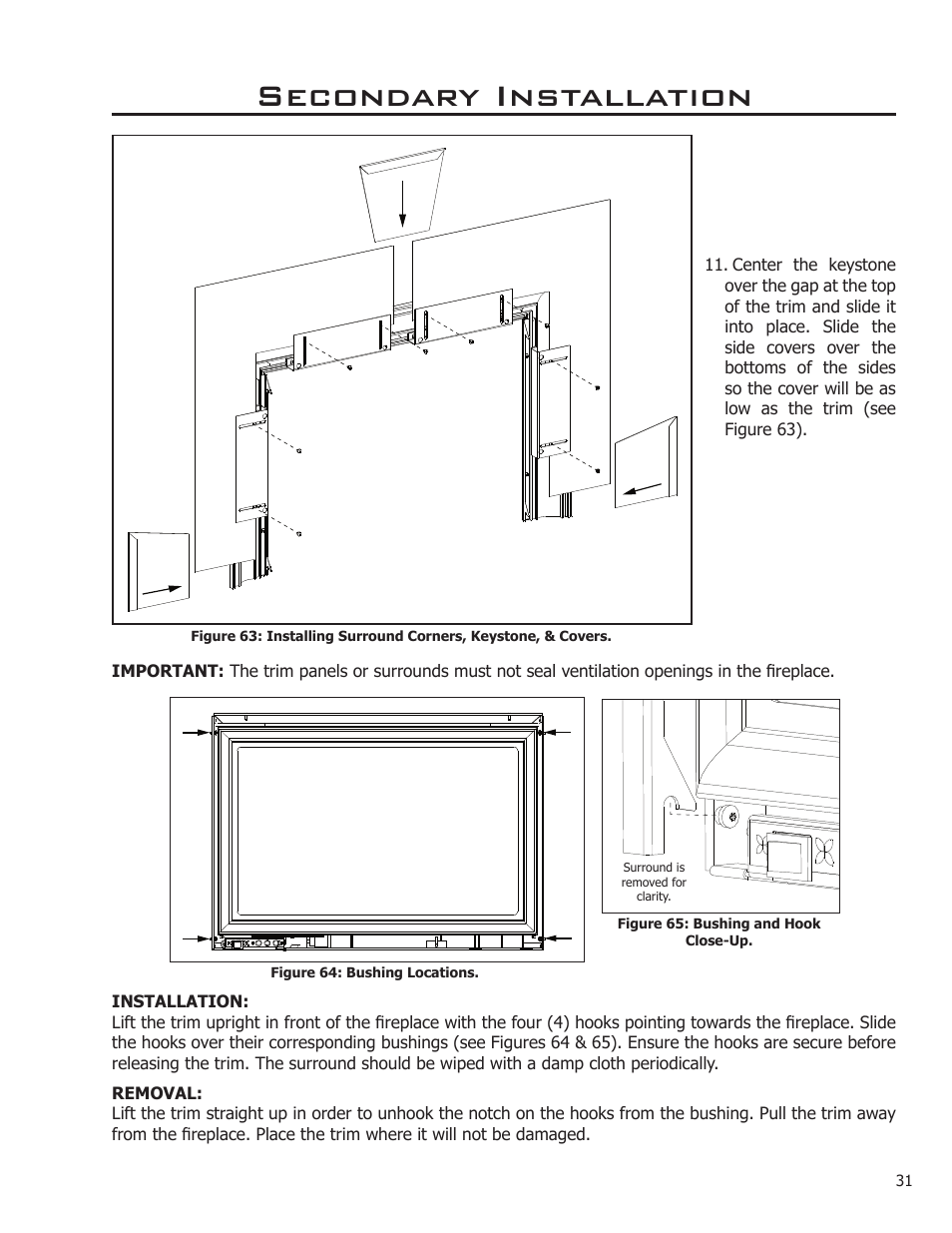 Secondary installation | Enviro C-11089 User Manual | Page 31 / 44