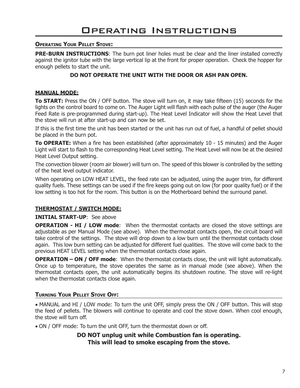Operating instructions | Enviro C-10969 User Manual | Page 7 / 12