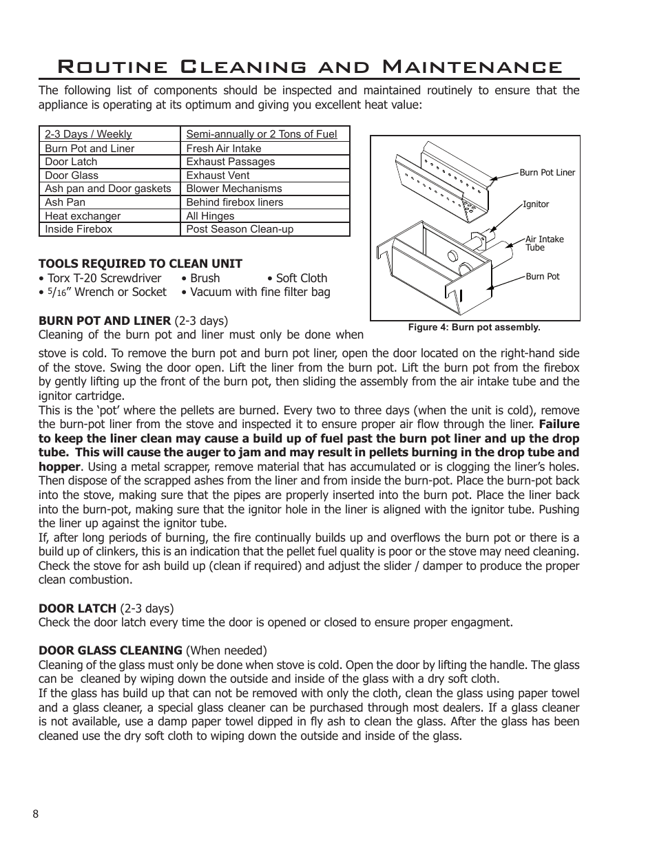 Routine cleaning and maintenance | Enviro C-10969 User Manual | Page 8 / 12