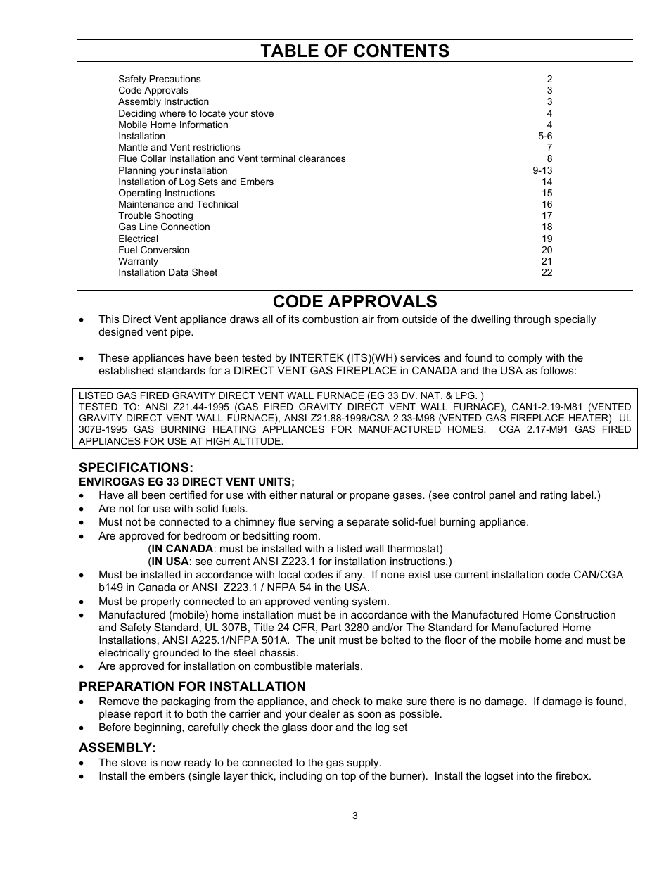 Enviro EG 33 User Manual | Page 3 / 22