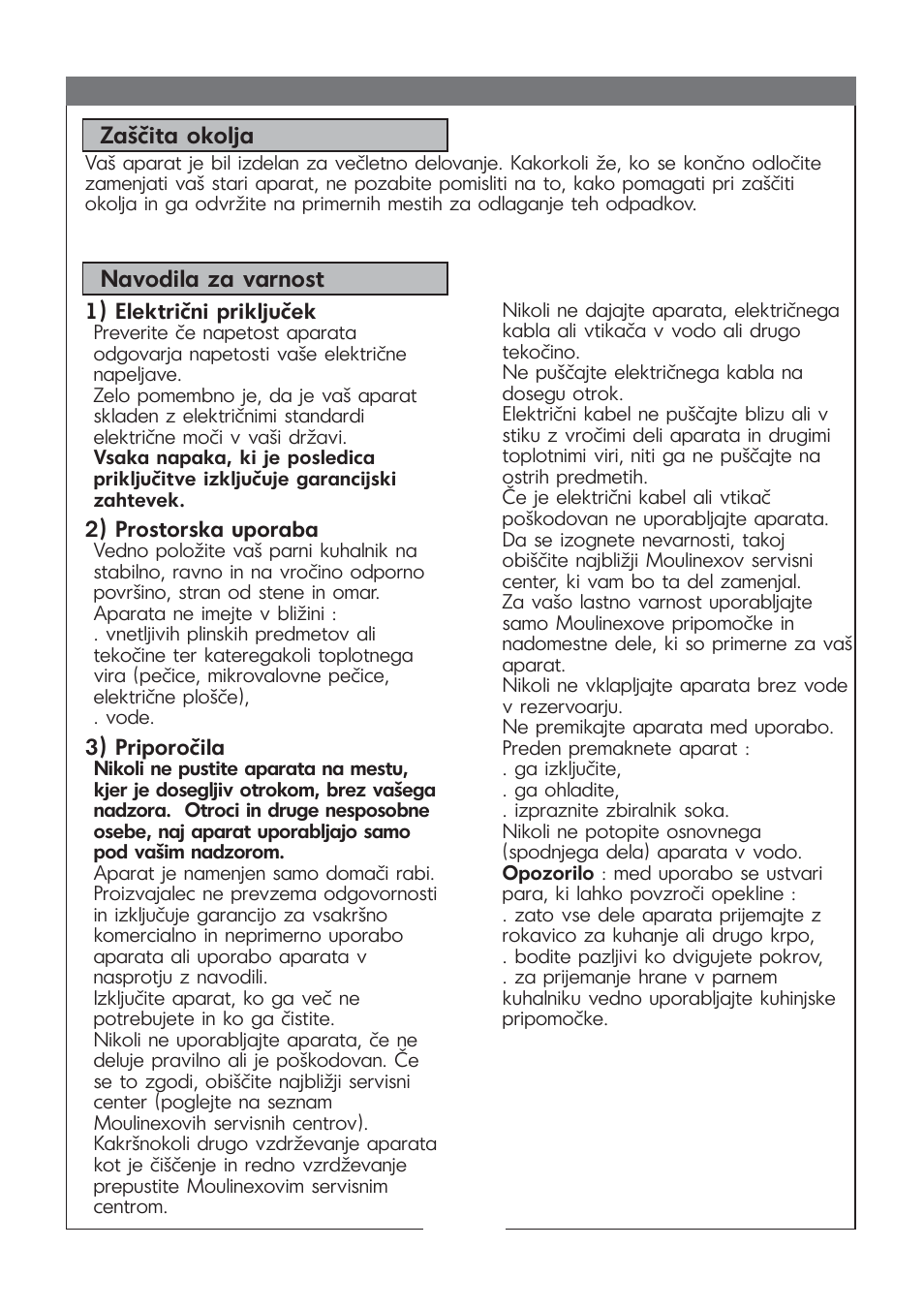 Moulinex MV 1000 User Manual | Page 23 / 30