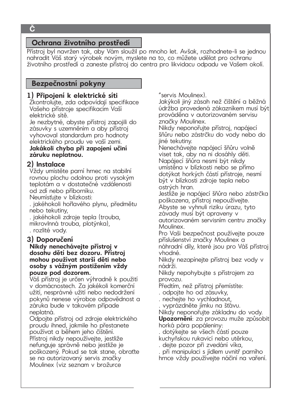 Moulinex MV 1000 User Manual | Page 25 / 30