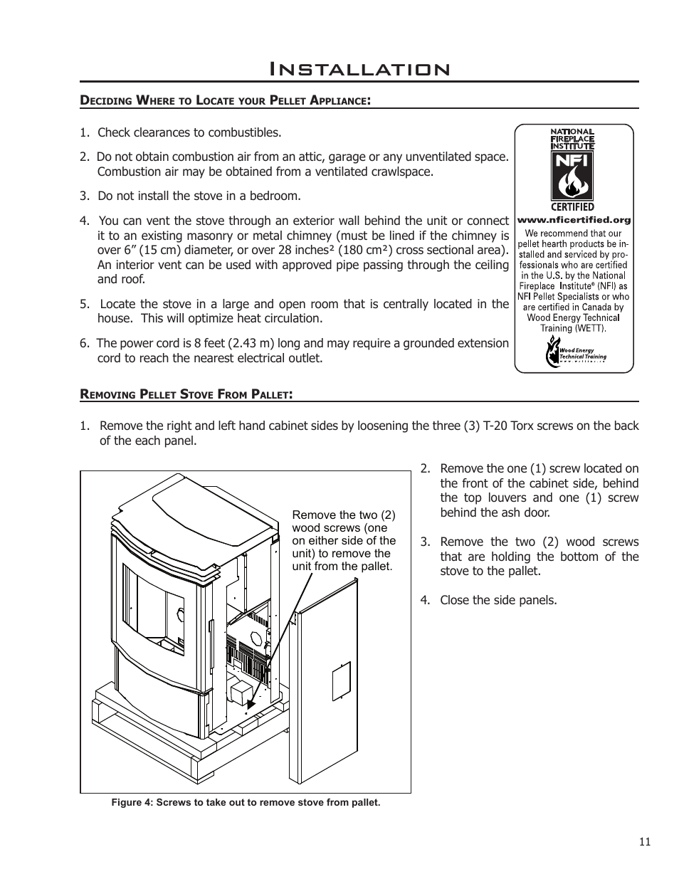 Installation | Enviro C-11023 User Manual | Page 11 / 36