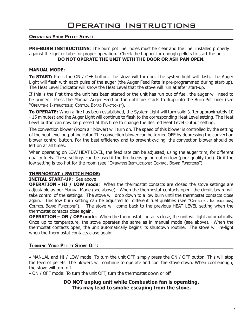 Operating instructions | Enviro C-11023 User Manual | Page 7 / 36