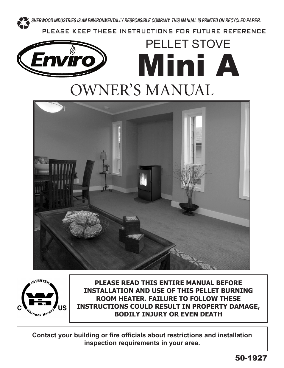 Enviro Mini A User Manual | 16 pages