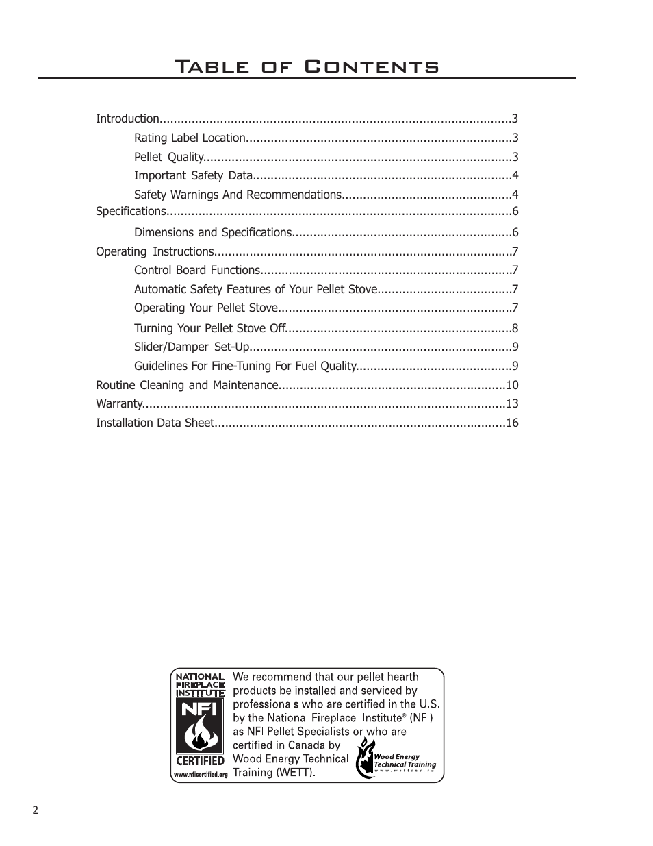 Enviro Mini A User Manual | Page 2 / 16