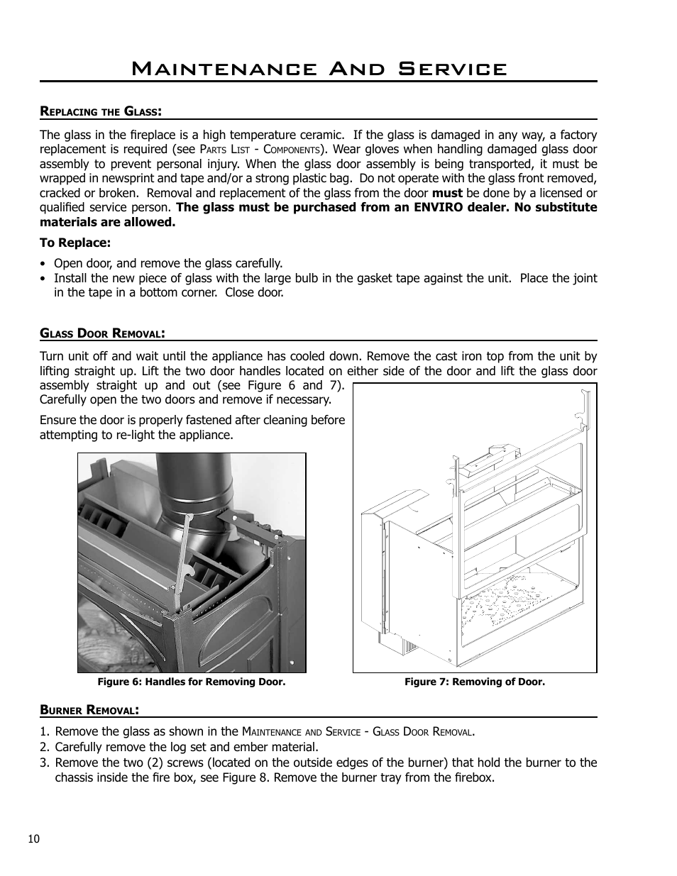 Maintenance and service | Enviro Westport C-10381 User Manual | Page 10 / 48
