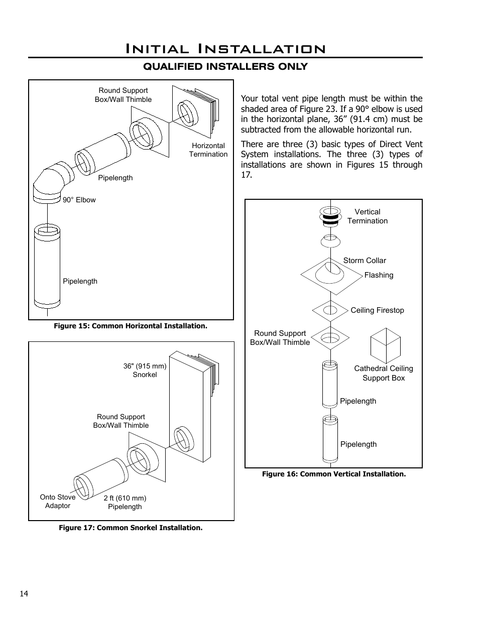 Initial installation | Enviro Westport C-10381 User Manual | Page 14 / 48