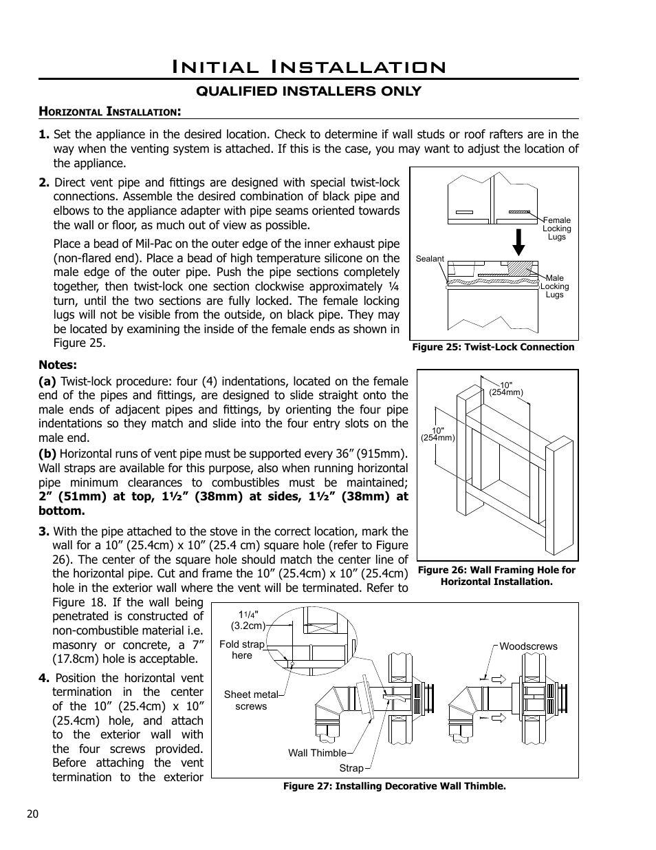 Initial installation | Enviro Westport C-10381 User Manual | Page 20 / 48