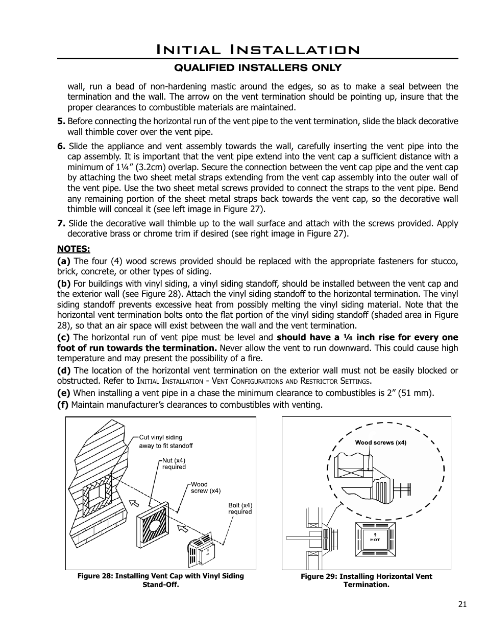 Initial installation | Enviro Westport C-10381 User Manual | Page 21 / 48