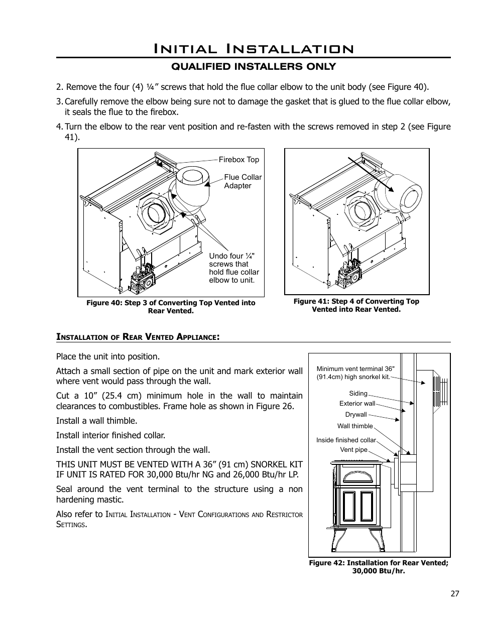 Initial installation | Enviro Westport C-10381 User Manual | Page 27 / 48