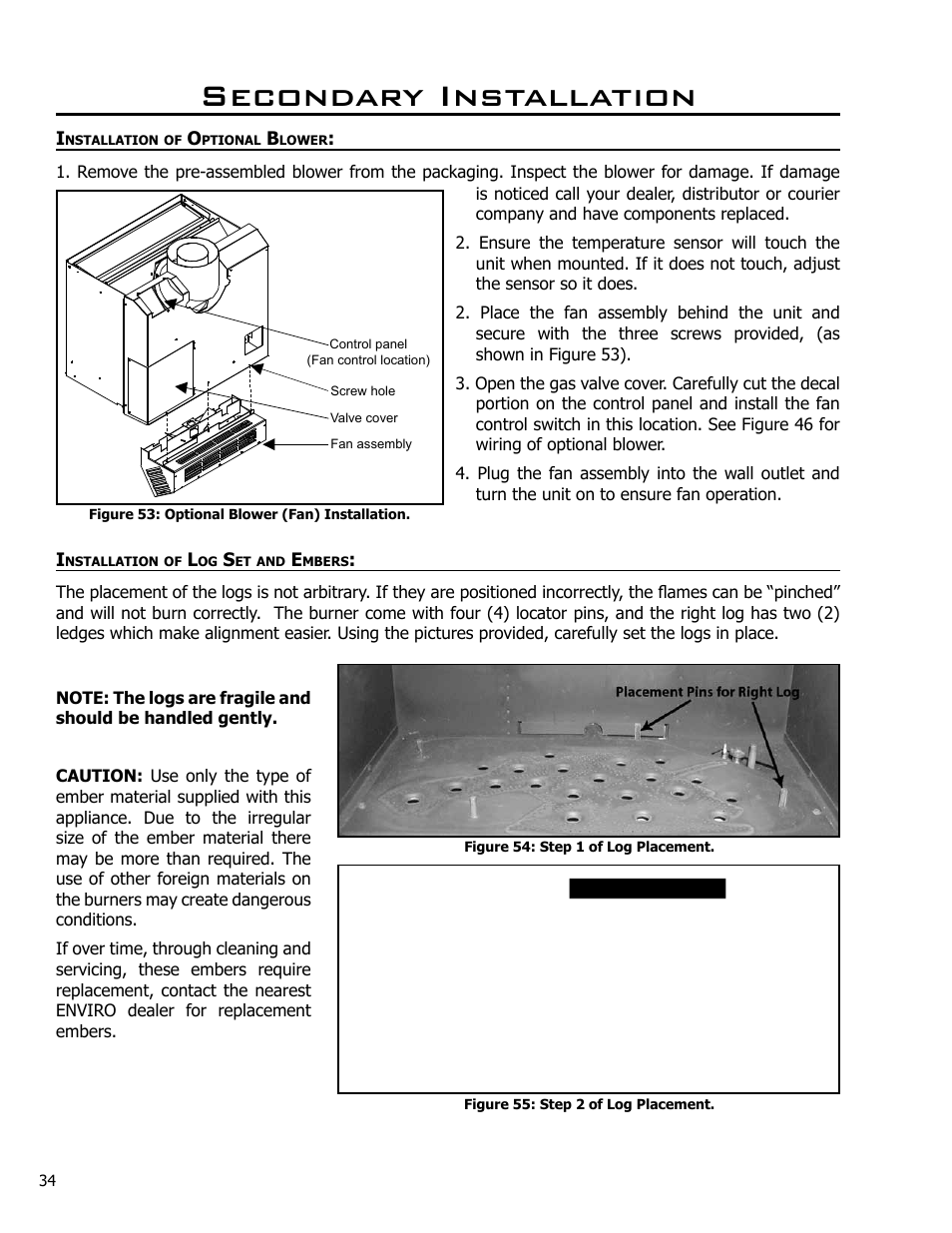 Secondary installation | Enviro Westport C-10381 User Manual | Page 34 / 48