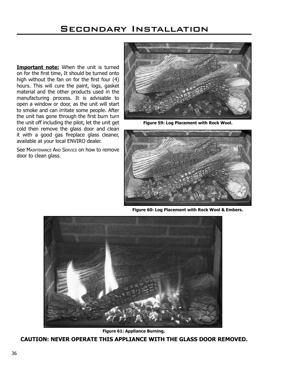 Secondary installation | Enviro Westport C-10381 User Manual | Page 36 / 48