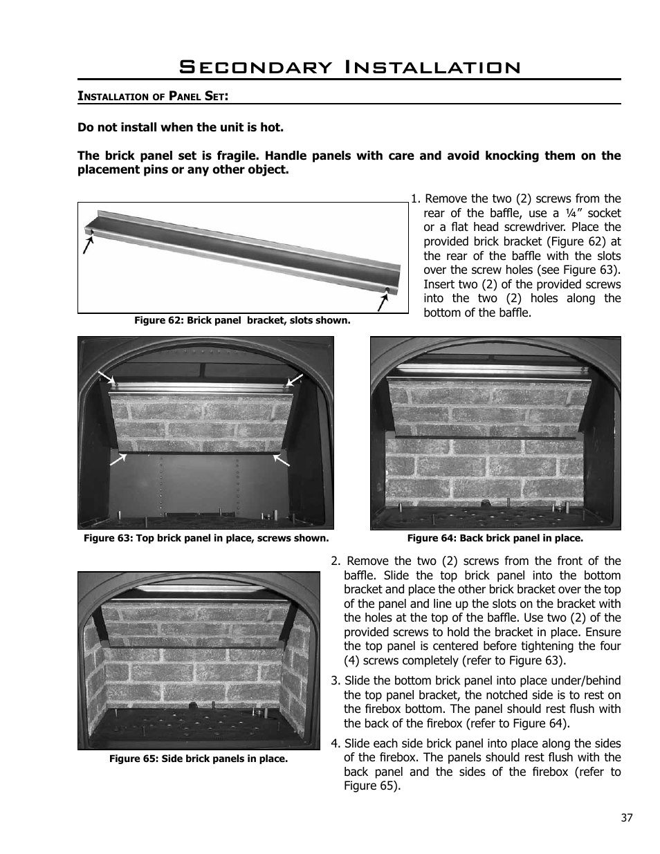Secondary installation | Enviro Westport C-10381 User Manual | Page 37 / 48