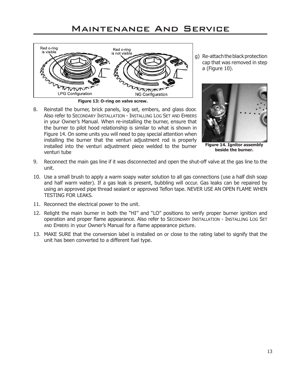 Maintenance and service | Enviro DV36 User Manual | Page 13 / 40