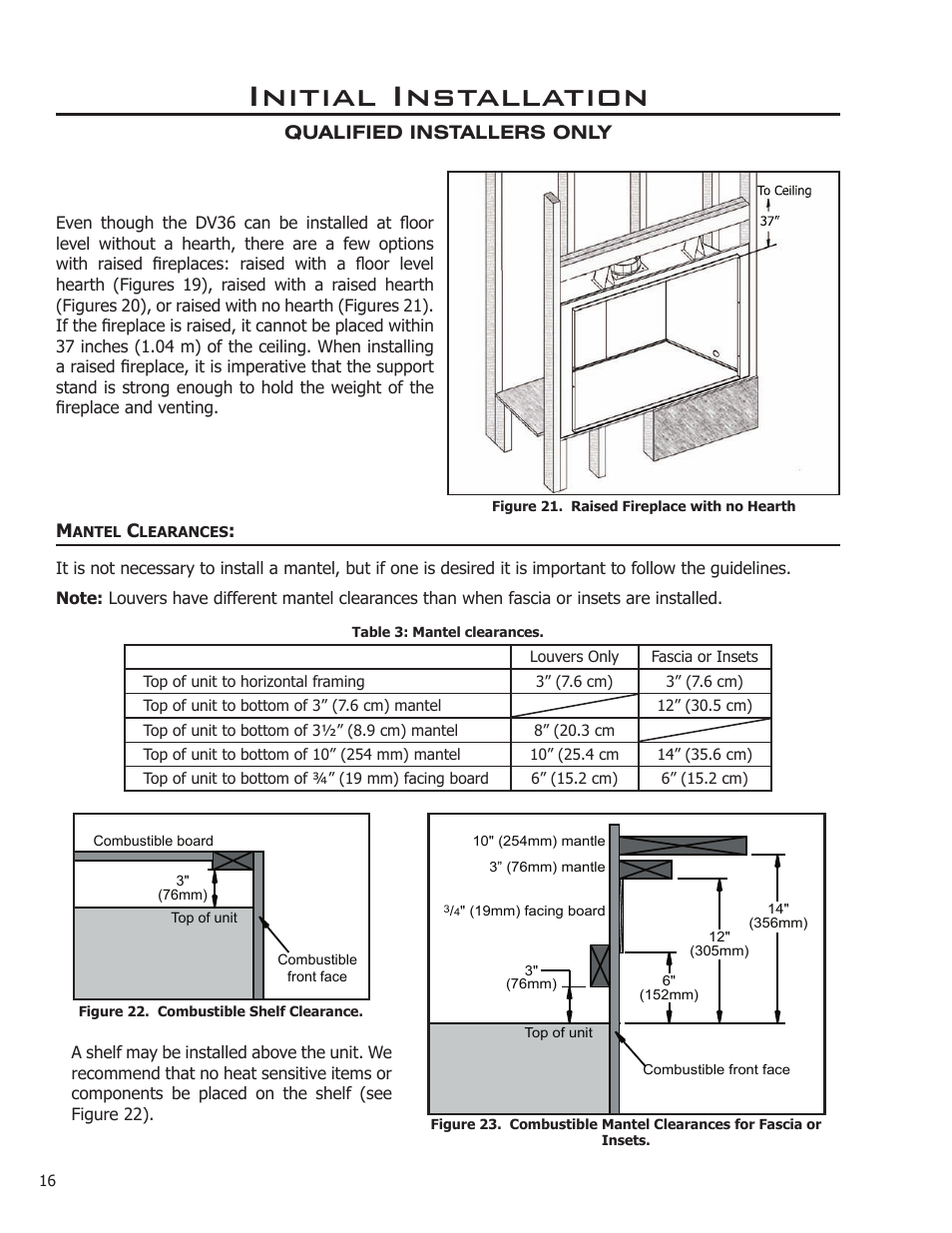 Initial installation | Enviro DV36 User Manual | Page 16 / 40