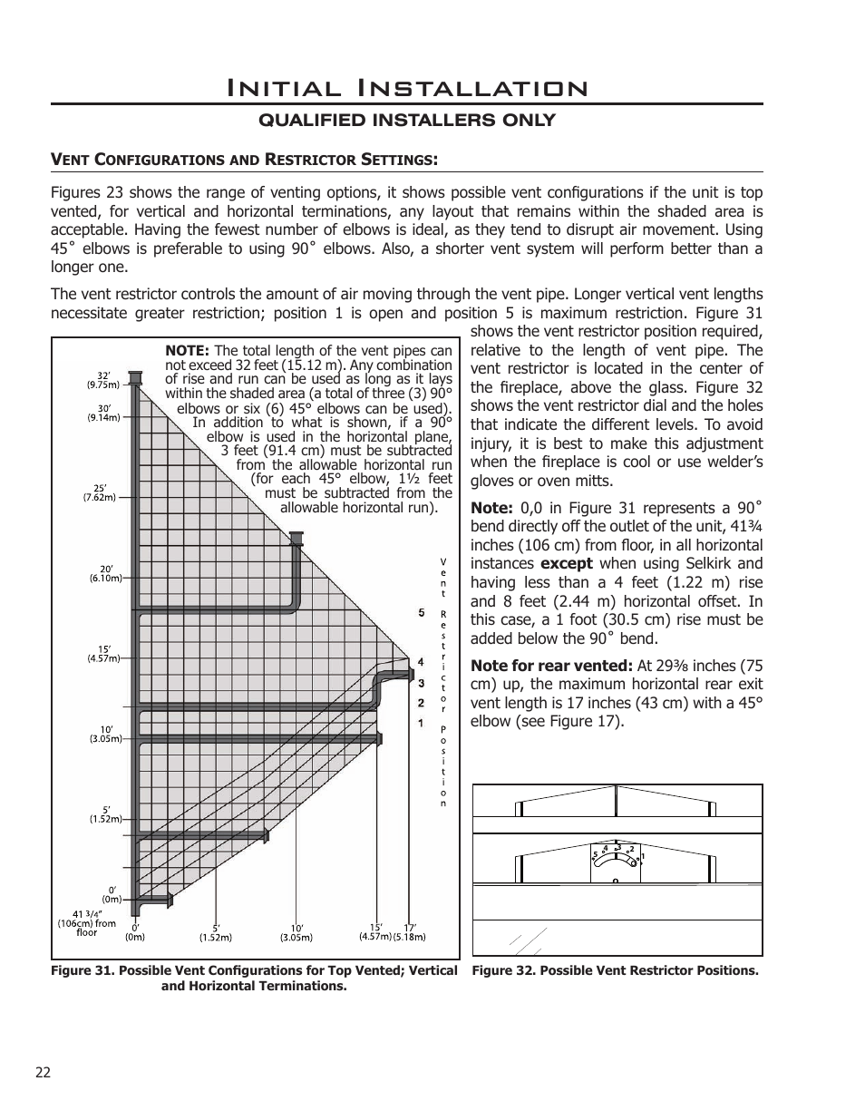 Initial installation | Enviro DV36 User Manual | Page 22 / 40