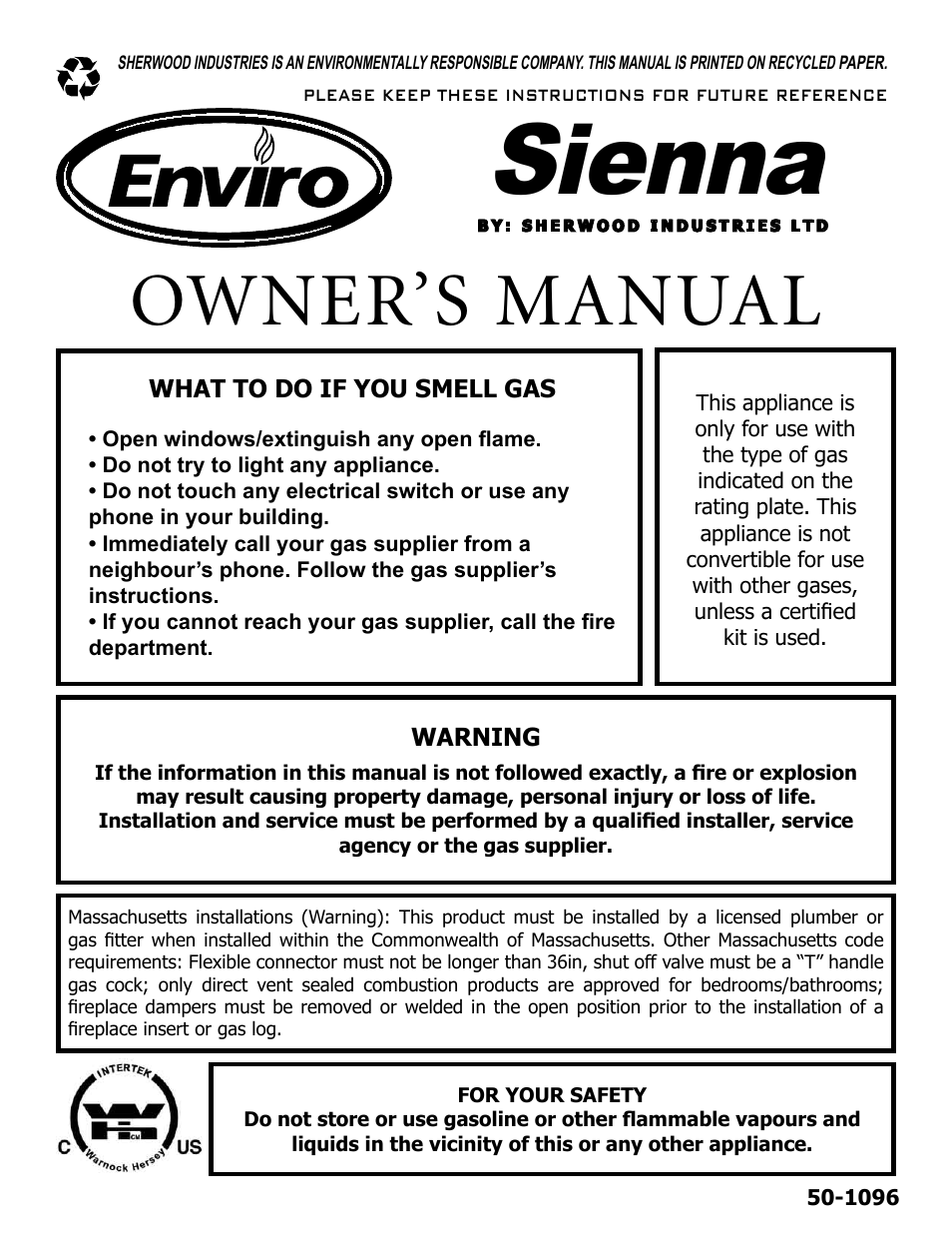 Enviro C-10637 User Manual | 31 pages