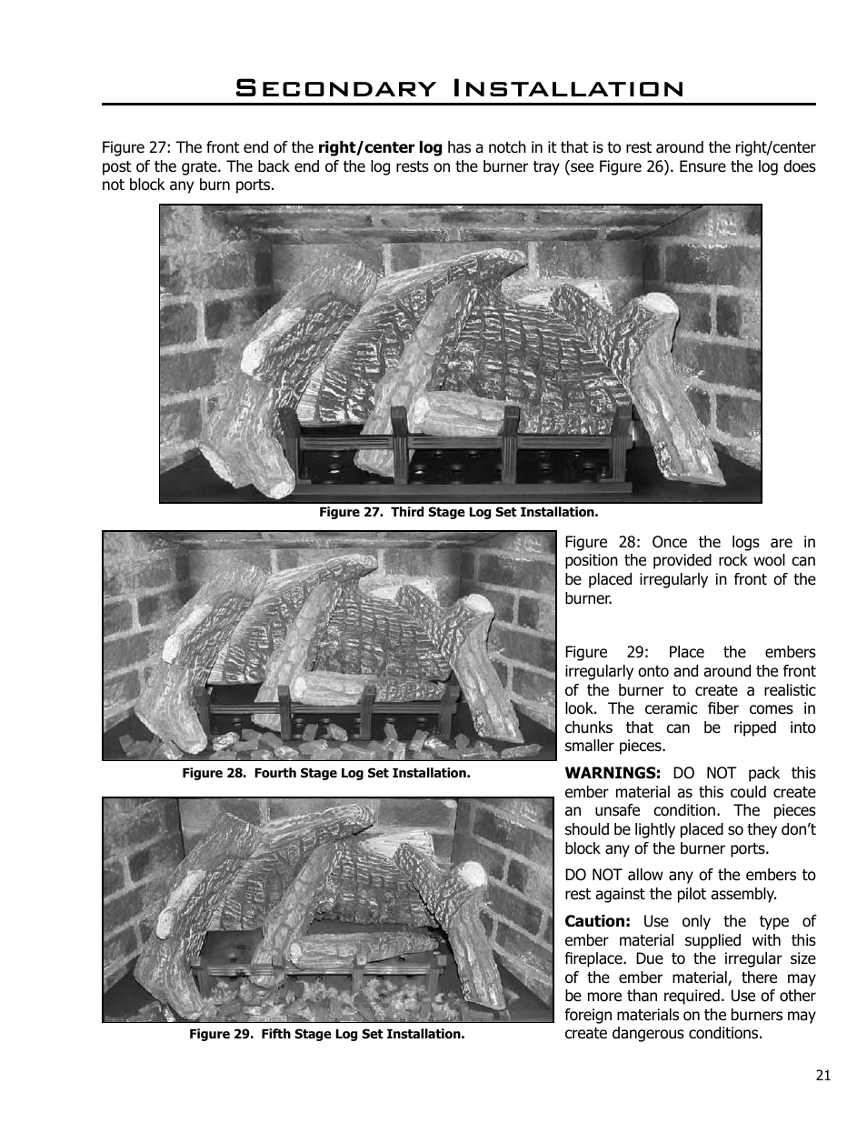 Secondary installation | Enviro C-10637 User Manual | Page 21 / 31