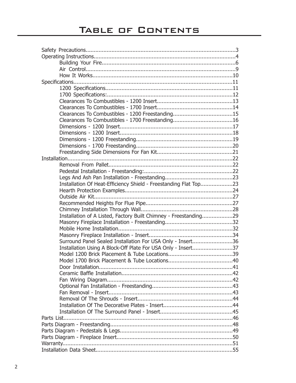 Enviro Kodiak 1200 Insert User Manual | Page 2 / 55