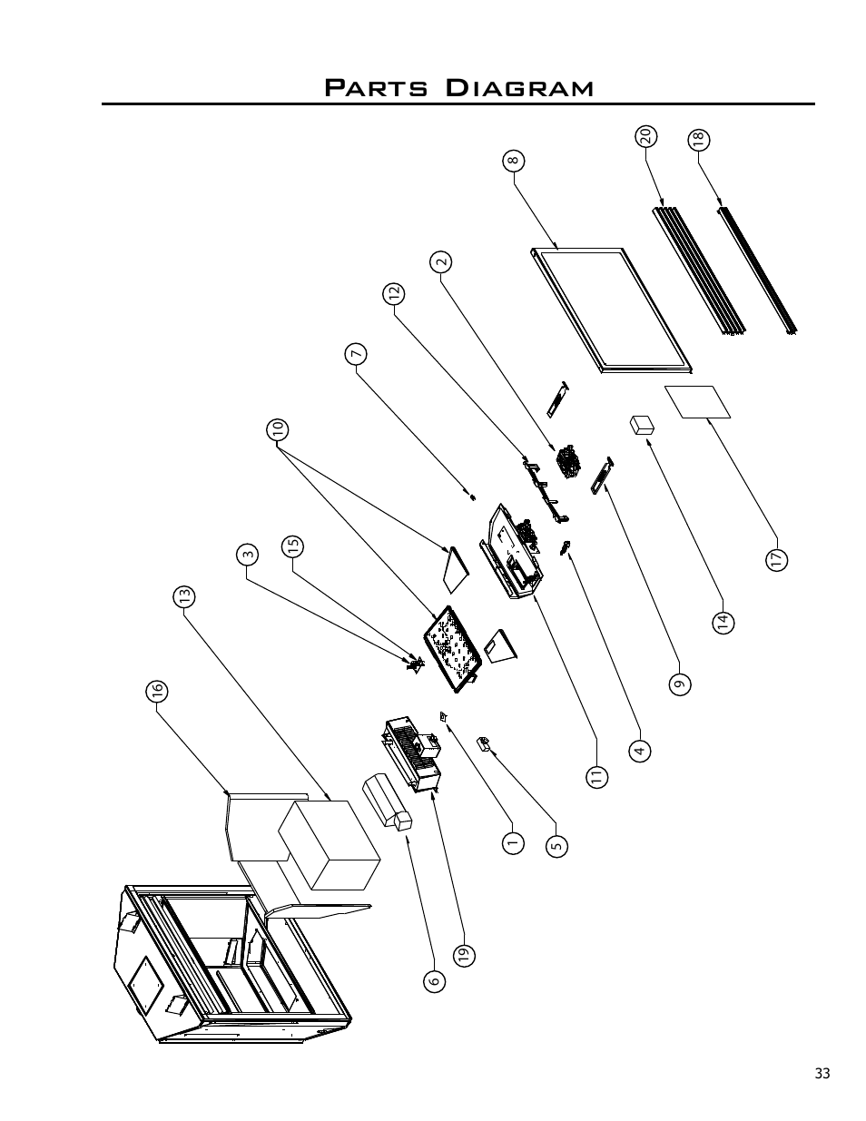 Parts diagram | Enviro C-10791 User Manual | Page 33 / 35