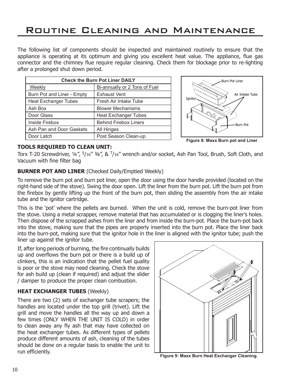 Routine cleaning and maintenance | Enviro MAX 50-1531 User Manual | Page 10 / 16