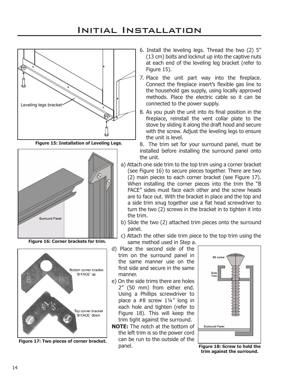 Initial installation | Enviro C-11288 User Manual | Page 14 / 34