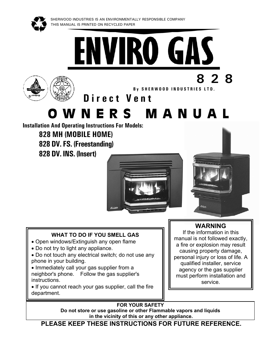 Enviro 828 DV.INS. User Manual | 25 pages