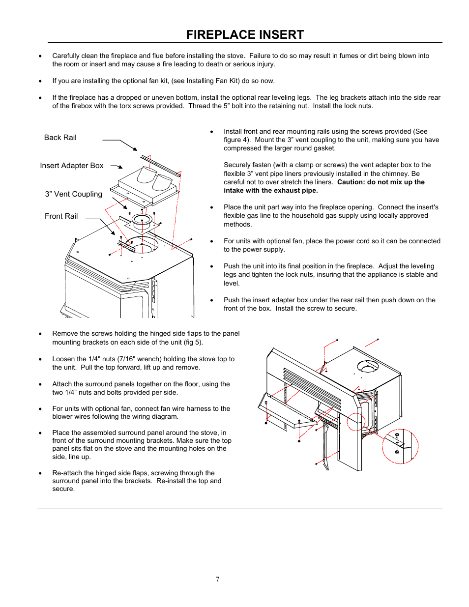 Fireplace insert | Enviro 828 DV.INS. User Manual | Page 7 / 25