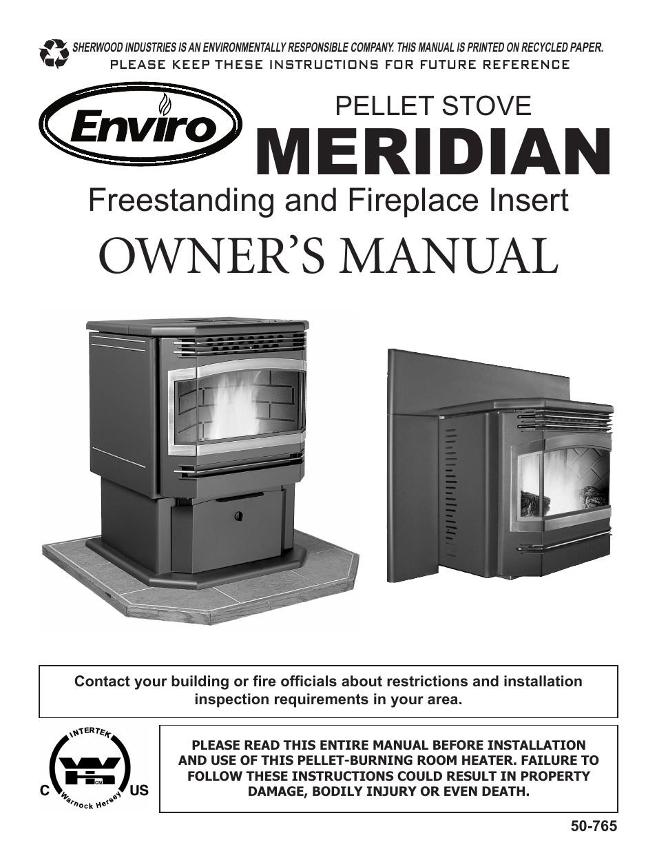 Enviro Meridian C-11153 User Manual | 15 pages