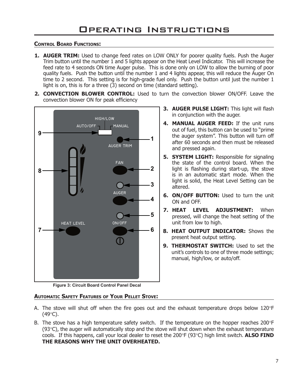Operating instructions | Enviro Meridian C-11153 User Manual | Page 7 / 15